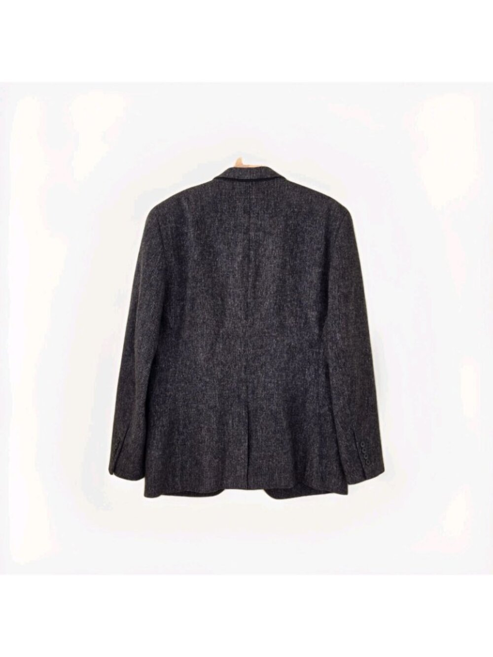 Bar III Slim Fit Blazer Men 42R Heathered Charcoal Gray Wool Textured Macys Edgy - Picture 2 of 16